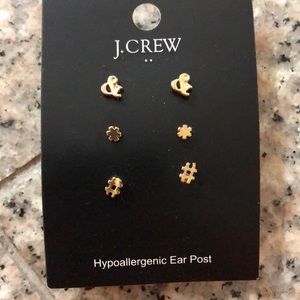Jcrew Earrings - Gold, 3 pair